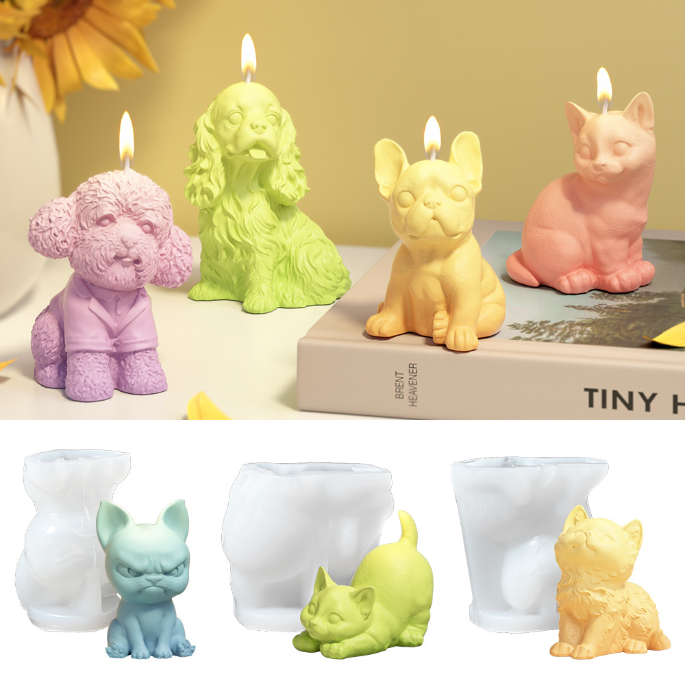 Candle Making Party - Stampo in silicone per cuccioli Labrador