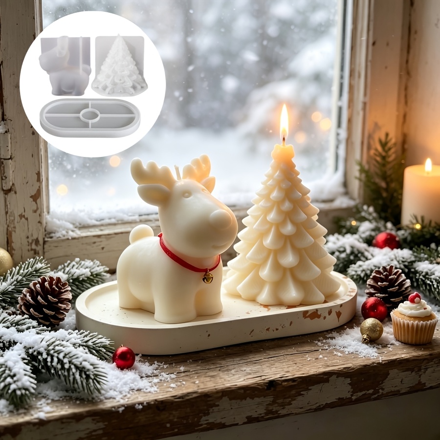 Candle Making Party - Set di 3 Stampi in Silicone