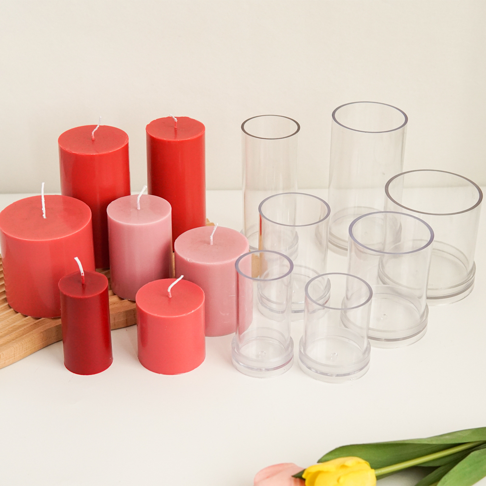 Candle Making Kit Diy - Vari stampi per candele cilindrici 3D
