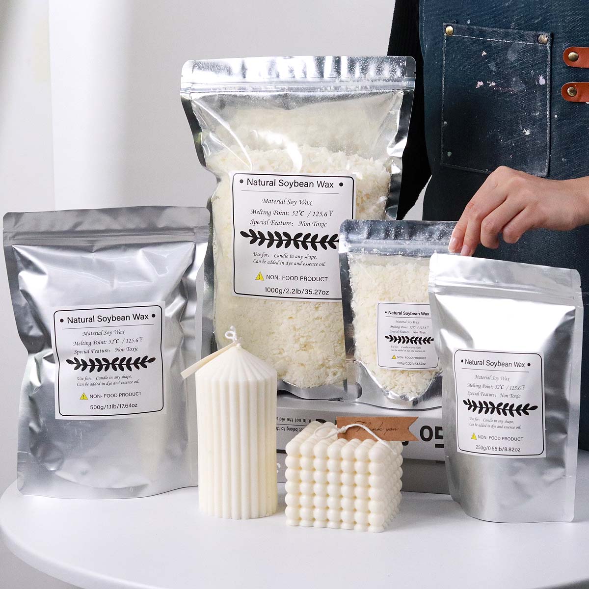 100/250/500/1000g Fiocco di ce - Candle Making Kit Diy recensione e prezzo